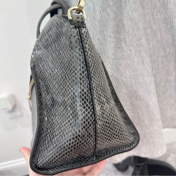 Kate Spade Parliament Square Exotic Savannah Satchel Bag In Snakeskin - Picture 12 of 16